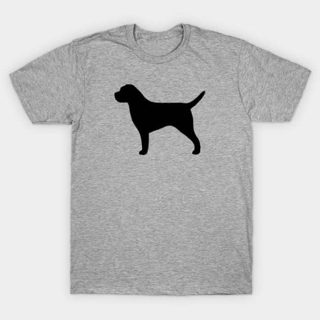 Border Terrier Silhouette T-Shirt by Coffee Squirrel